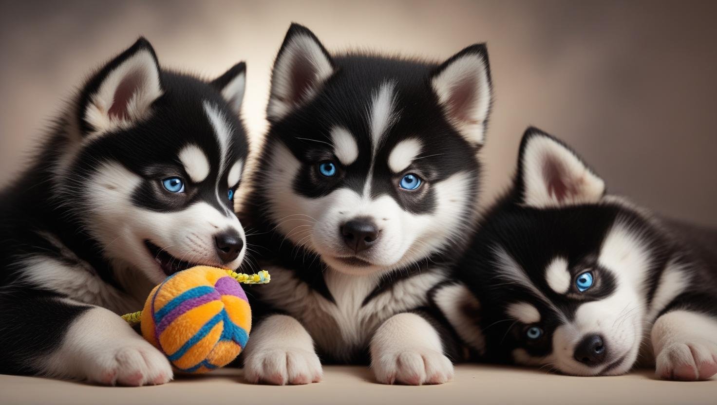 Unique Appeal of Black Husky Puppies