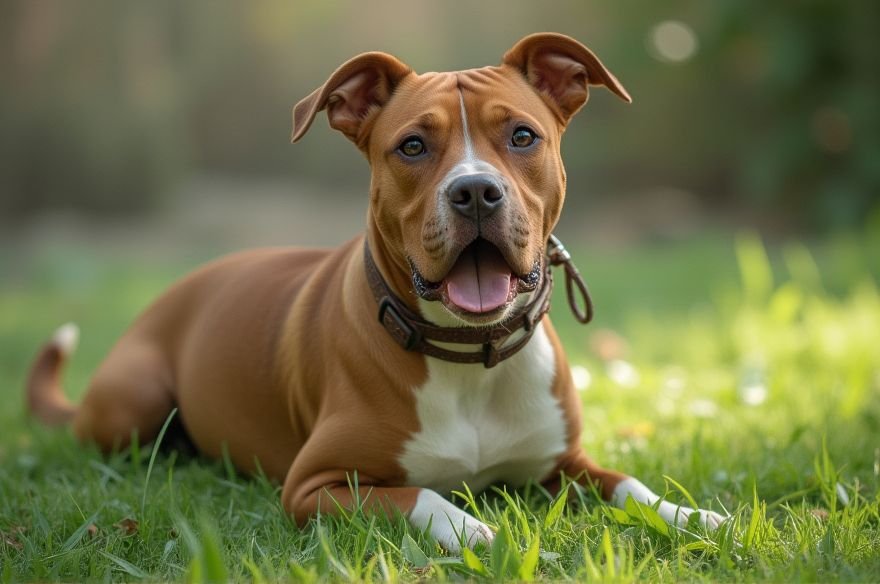 Pit Bull Staffordshire Terrier Mix a Loyal Loving Companion